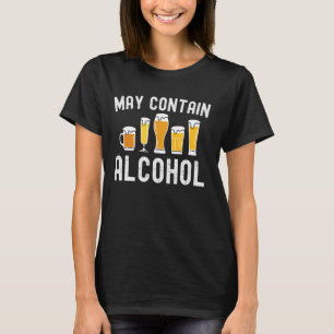 May enthält Alkohol Vintag Funny Casino Vegas Squ T-Shirt