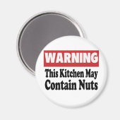 May enthält Nuts Magnet (Vorderseite/Rückseite)