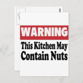 May enthält Nuts Postkarte (Vorne/Hinten)