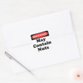 May enthält Nuts Quadratischer Aufkleber (Umschlag)