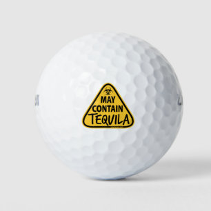 May enthält Tequila - Yield-Zeichen Golfball