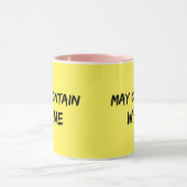 May enthält Wein | Rose Wein Tasse (Zentrum)