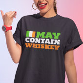 May enthält Whiskey | Funny Irish Drink Spaß T-Shirt