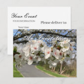 May Flowers Invitation Postcard Postkarte (Vorne/Hinten)