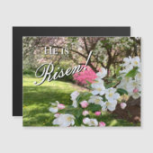 May Flowers Pink Easter Magnet (Vorne/Hinten)