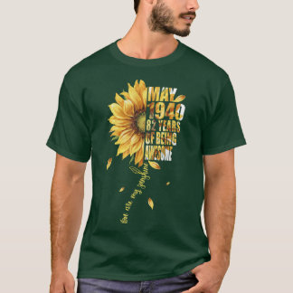 May Girl 1940 Sonnenblume 82. Geburtstag 82 Jahre T-Shirt