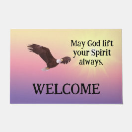 May God Eagle Door Mat Fußmatte