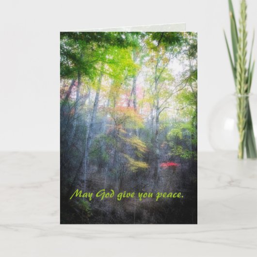 May God Give You Peace, Psalm 34 Karte (Vorderseite)