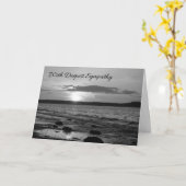 May God heal your heart...Sympathy Karte (Gelbe Blume)