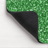 May Green Glitzer Mousepad (Ecke)