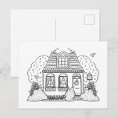 May House Feiertagspostkarte (Vorne/Hinten)