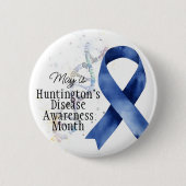 May Huntington's Disease Awareness Month - DNA Button (Vorderseite)