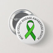 May is Celiac Disease Awareness Month Button (Vorne & Hinten)