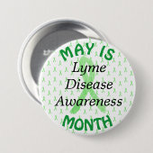 May is Lyme Disease Awareness Month Button (Vorne & Hinten)