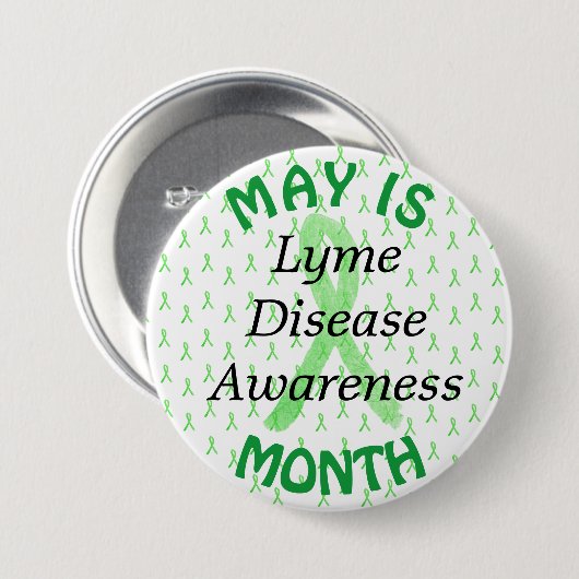 May is Lyme Disease Awareness Month Button (Vorne & Hinten)
