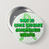 May is Lyme Disease Awareness Month Button (Vorne & Hinten)