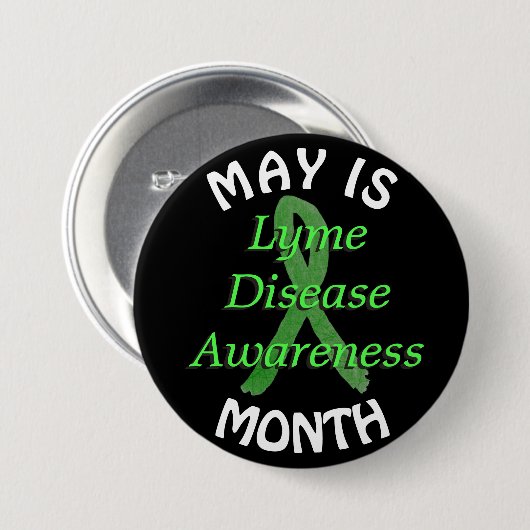 May is Lyme Disease Awareness Month Button (Vorne & Hinten)