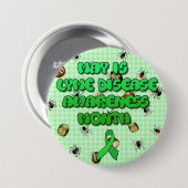 May is Lyme Disease Awareness Month Button (Vorne & Hinten)