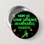 May is Lyme Disease Awareness Month Button (Vorne & Hinten)