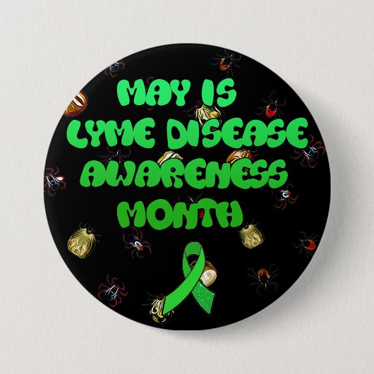 May is Lyme Disease Awareness Month Button (Vorderseite)