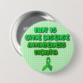 May is Lyme Disease Awareness Month Button (Vorne & Hinten)