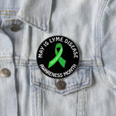 May is Lyme Disease Awareness Month Ribbons Button (Beispiel)