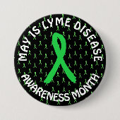 May is Lyme Disease Awareness Month Ribbons Button (Vorderseite)