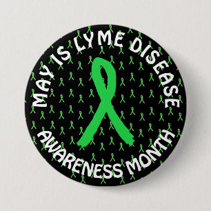 May is Lyme Disease Awareness Month Ribbons Button