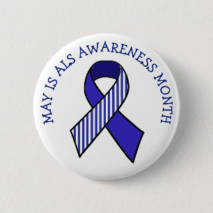 May ist ALS Awareness Montag Blue Ribbon Button