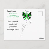 May ist der Monat der Aufklärung über Lyme Postkarte (Rückseite)