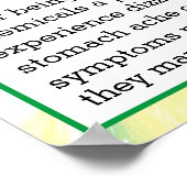 May ist ein multiples chemisches Sensibilitätsbewu Poster (Ecke)