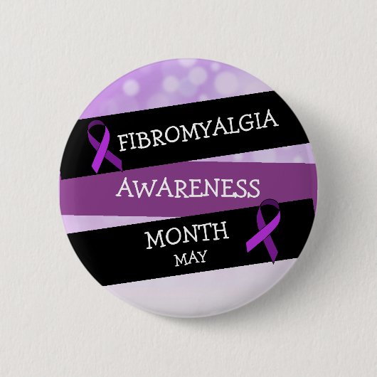 May ist Fibromalgia Awareness Montag Button (Vorderseite)