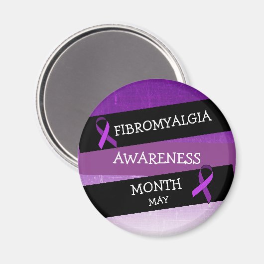 May ist Fibromalgia Awareness Month Magnet (Vorderseite/Rückseite)