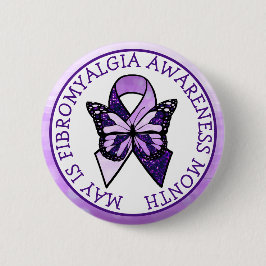 May ist Fibromyalgie Butterfly Awareness Montag Button