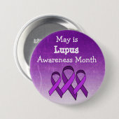May ist Lupus Awareness Button (Vorne & Hinten)