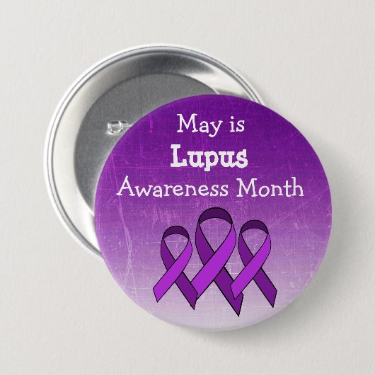 May ist Lupus Awareness Button (Vorne & Hinten)