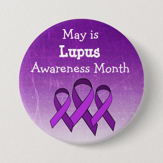 May ist Lupus Awareness Button (Vorderseite)