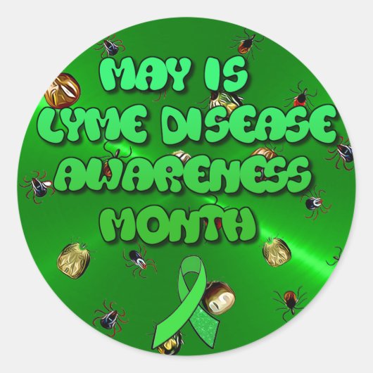 May ist Lyme Disease Awareness Month Stickers (Vorderseite)