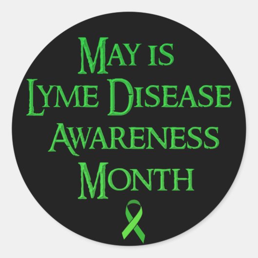 May ist Lyme Disease Awareness Month Stickers (Vorderseite)