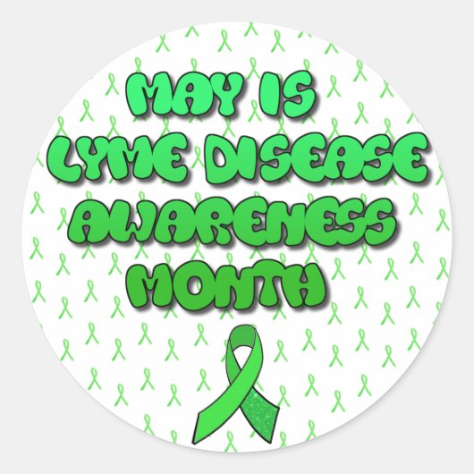May ist Lyme Disease Awareness Month Stickers (Vorderseite)