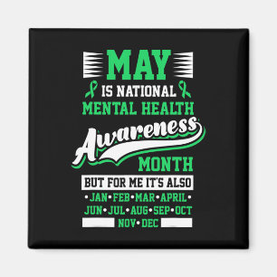 May ist National Mental Health Awareness Montag Po Magnet