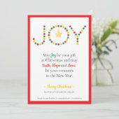 May Jobe your Gift Christmas Card (Stehend Vorderseite)