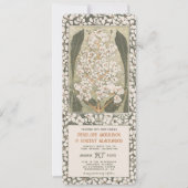 May Kastanien Blume - Vintage Wedding Einladung (Vorderseite)