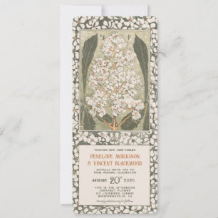 May Kastanien Blume - Vintage Wedding Einladung