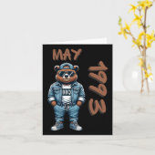 May King Grill Master Bear Grillen Lover Vater Geb Karte (Gelbe Blume)