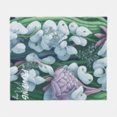 May Lily of the Valley Fleece Blanket (Vorderseite (Horizontal))