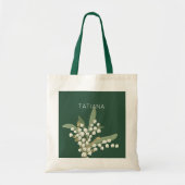 May Lily of the Valley Floral Bouquet Individuelle Tragetasche (Vorne)