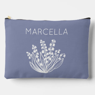 May Lily of the Valley Floral Bouquet Individuelle Zubehörtasche