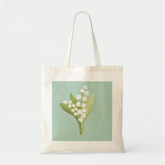 May Lily of the Valley Floral Bouquet Tragetasche (Vorne)