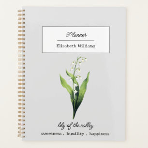 MAY LILY OF THE VALLEY GEBURH BLUME PERSONALISIERT PLANER